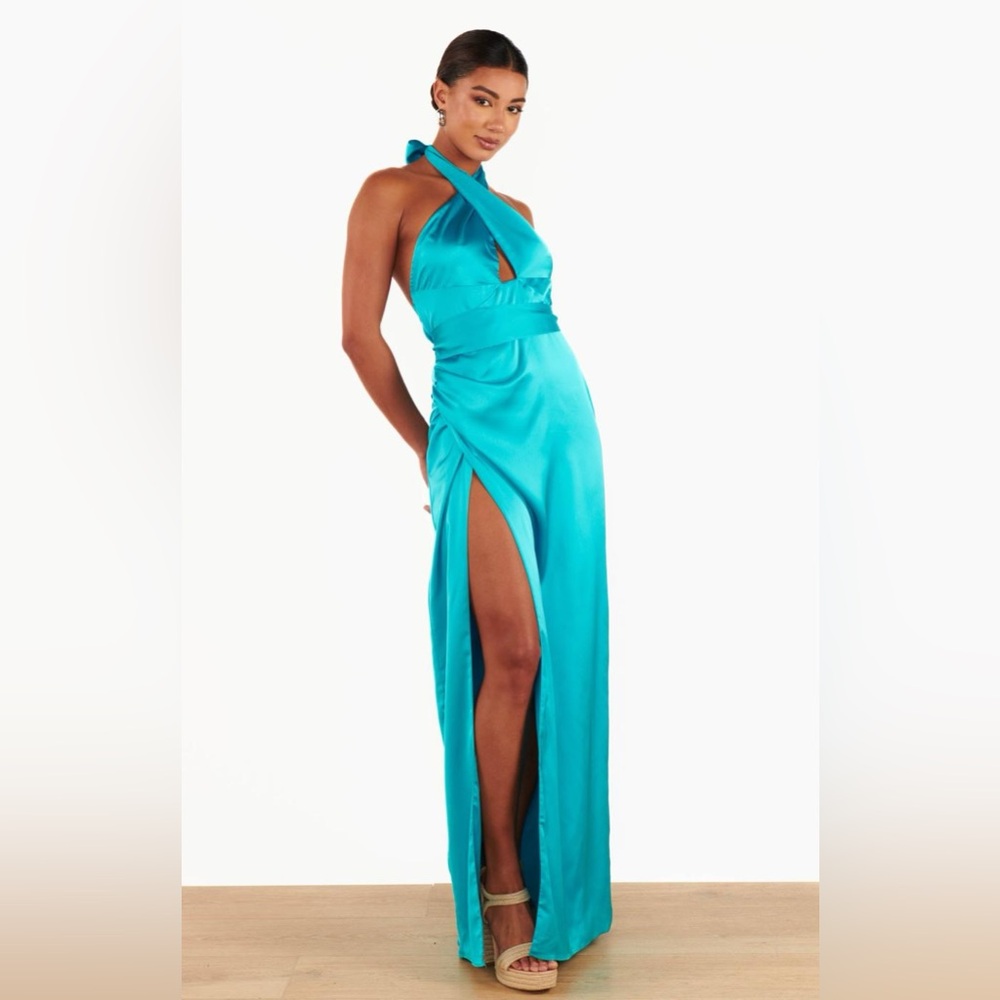 NWT SHOW ME YOUR MUMU Adele Maxi dress - Teal